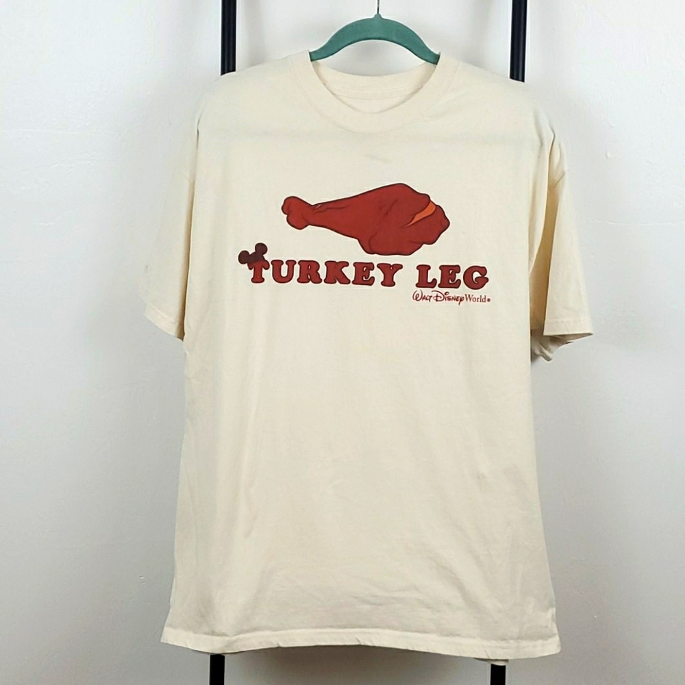 Walt Disney World Disneyland resort t-shirt short sleeve Turkey Leg Men Size XL